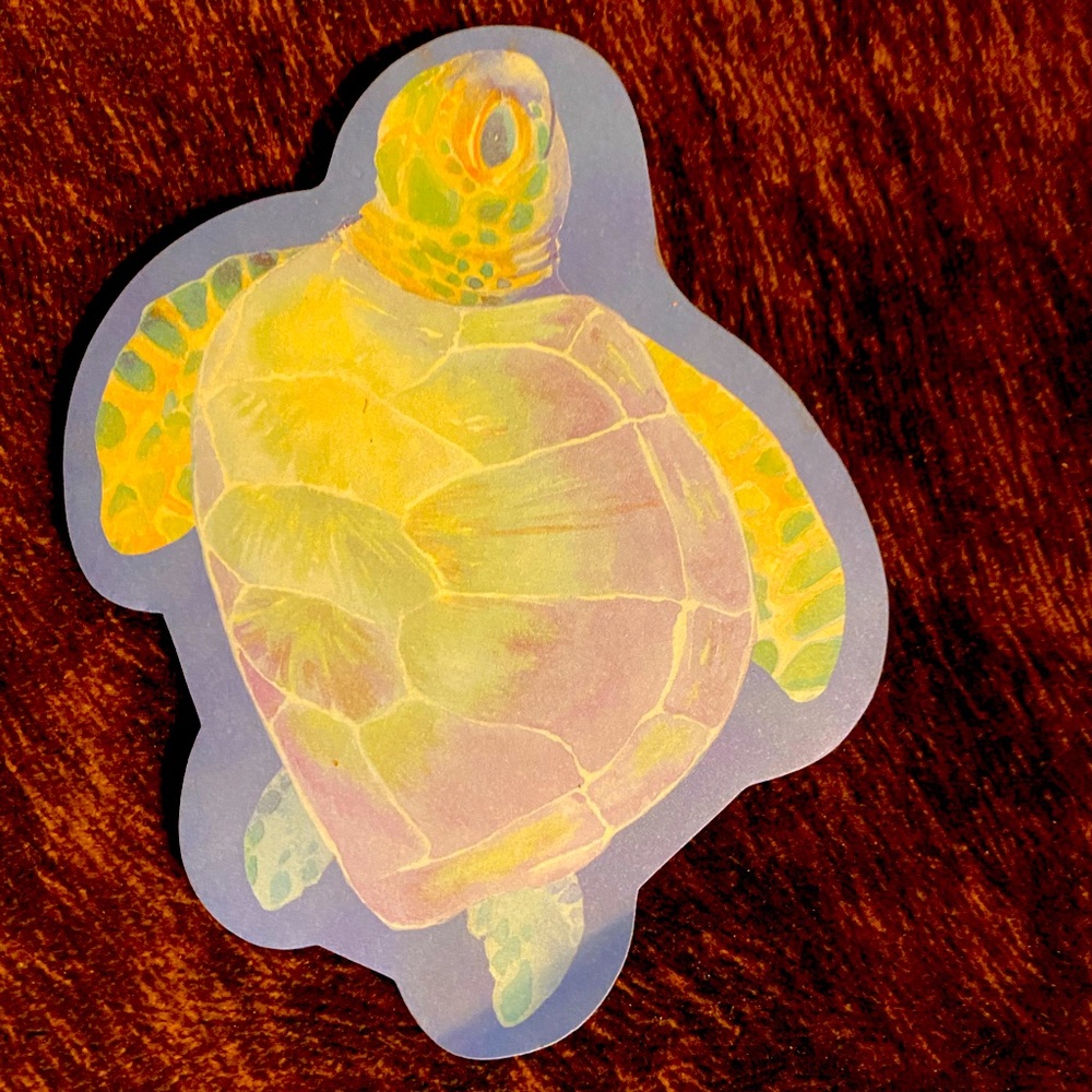 Sticky note sea turtle 5 inches